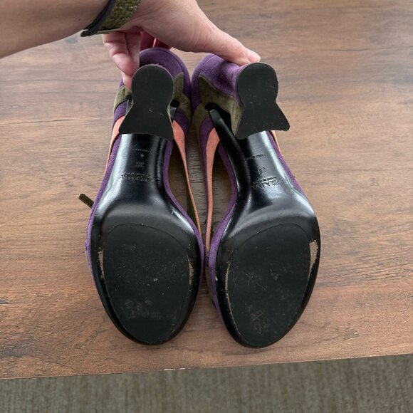 Prada π  Host Pick π  Fairy Collection Color Block Heels size 38 - Picture 6 of 7